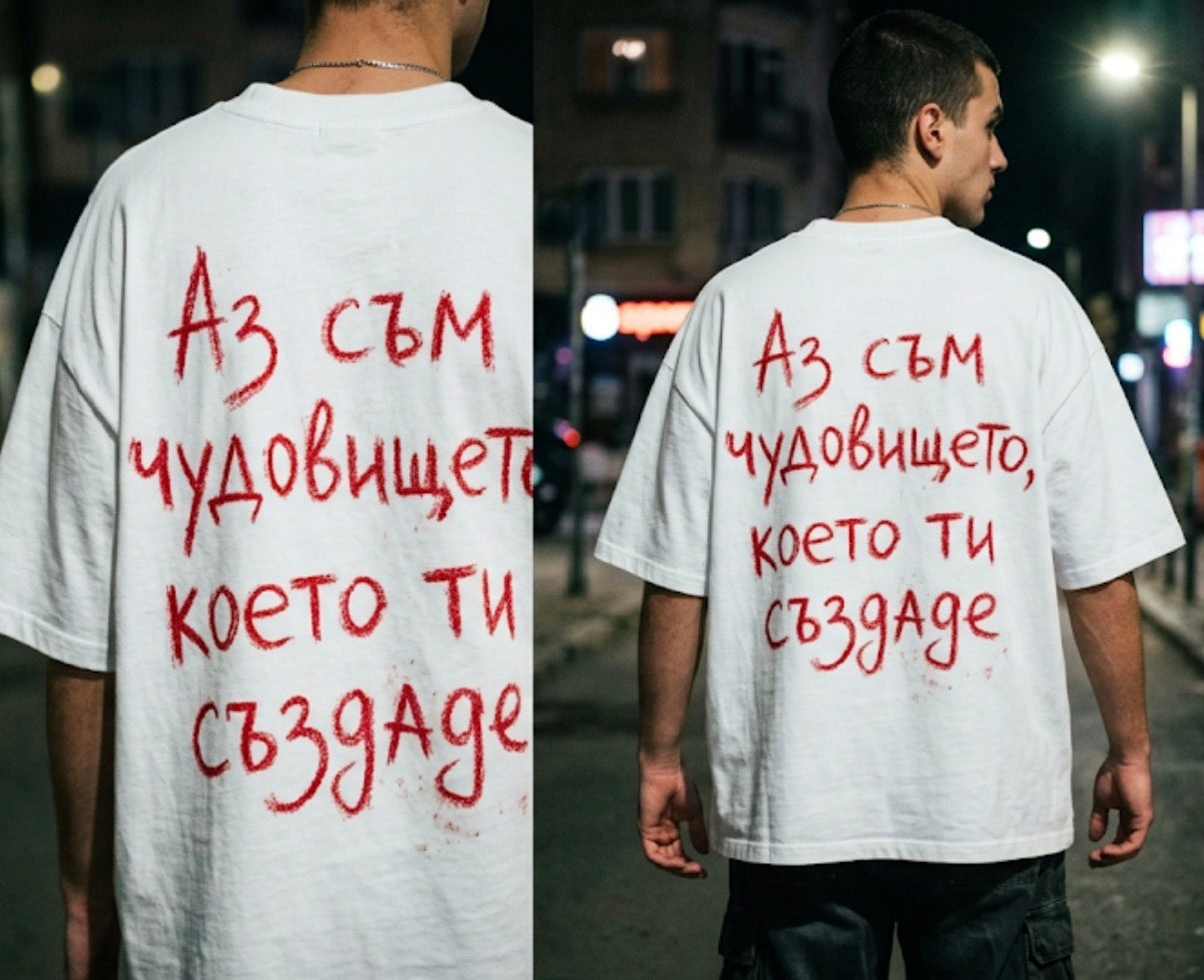 Тениска “Аз съм чудовището, което ти създаде”