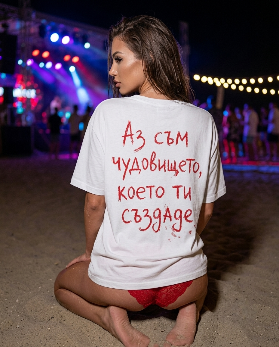Тениска “Аз съм чудовището, което ти създаде”